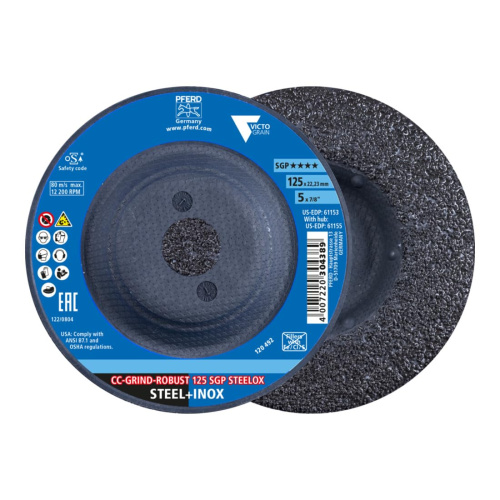Круг шліфувальний CC-GRIND ROBUST 125 SGP STEELOX Круг шліфувальний CC-GRIND ROBUST 125 SGP STEELOX
