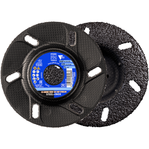 Шліфувальний круг PFERD CC-GRIND VIEW 125×22,23 мм SGP STEELOX VICTOGRAIN для сталі та нержавіючої сталі фото 2 Шліфувальний круг PFERD CC-GRIND VIEW 125×22,23 мм SGP STEELOX VICTOGRAIN для сталі та нержавіючої сталі фото 2
