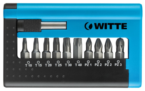 Набор бит c битодержателем WITTE PRO COMBIT-BOX 11 пр. Набор бит c битодержателем WITTE PRO COMBIT-BOX 11 пр.