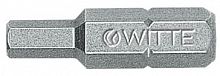 Бита шестигранная WITTE PRO 1/4" INTERNAL HEX