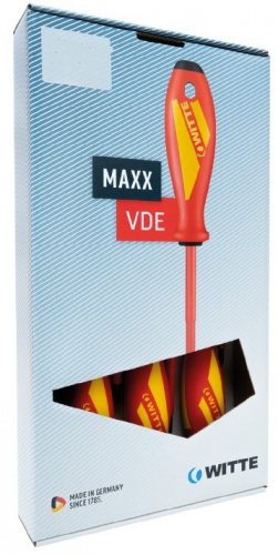 Набор диэлектрических отверток WITTE MAXX VDE 5 пр. SL/PH1+2