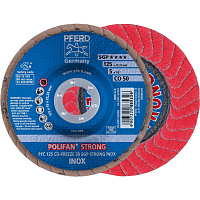 Круг шлифовальный веерный PFERD CO-FREEZE SGP STRONG INOX
