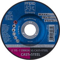 Круг шлифовальный PFERD ZIRKON SG CAST+STEEL