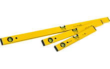 Набір будівельних рівнів STABILA CLASSIC SET 70, 40/60/100 см, 3 шт.