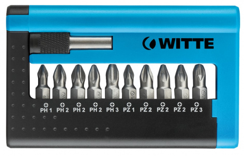 Набор бит c битодержателем WITTE PRO COMBIT-BOX 11 пр. Набор бит c битодержателем WITTE PRO COMBIT-BOX 11 пр.
