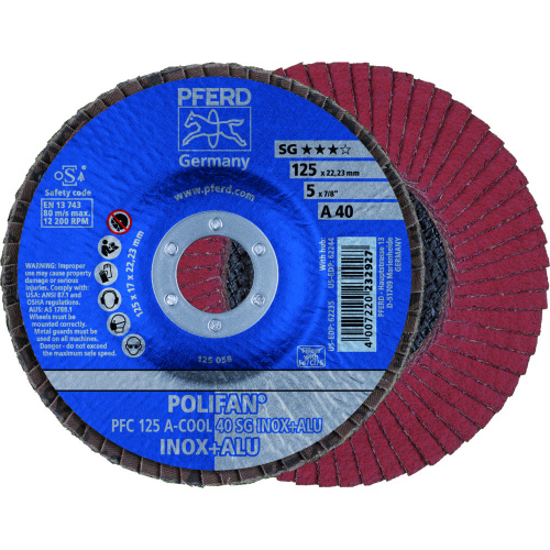 Круг шлифовальный веерный PFERD PF A-COOL SG INOX+ALU Круг шлифовальный веерный PFERD PF A-COOL SG INOX+ALU